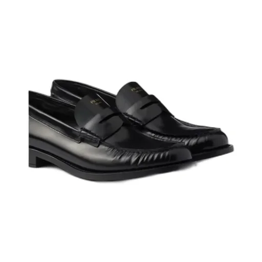 Prada Ruched Slip-On Loafers