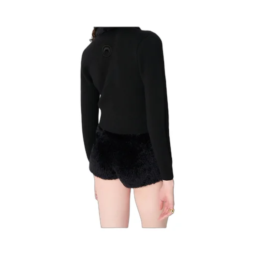 Marine Serre - Women Merino Wool Knit Cropped Cardigan