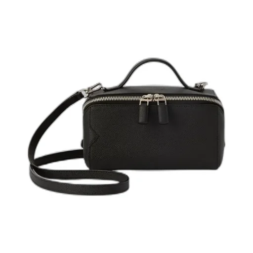 Valextra V-Line Crossbody Vanity Bag