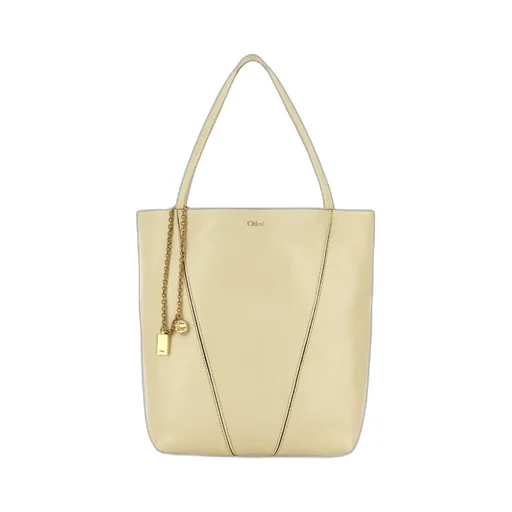 Chlo Spin Charm Detailed Tote Bag
