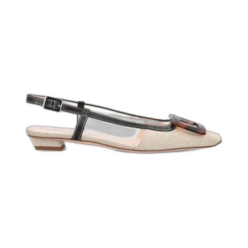 Roger Vivier Square Toe Slingback Shoes