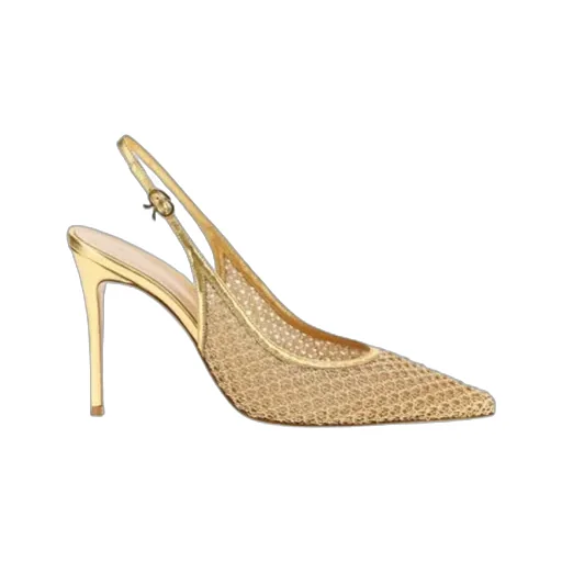Gianvito Rossi Nikki Pointed Toe Slingback Pumps