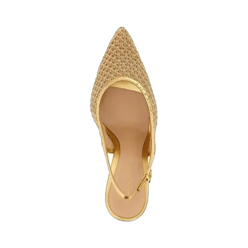 Gianvito Rossi Nikki Pointed Toe Slingback Pumps