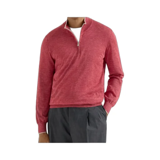 Half-Zip Long-Sleeve Sweater