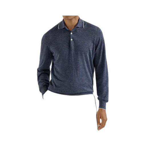 Brunello Cucinelli Lightweight Plain Stitched Polo Shirt