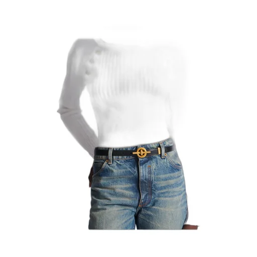 Calfskin T-Bar Belt