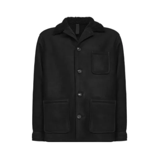 Tagliatore Shearling Collar Coat