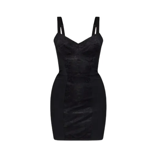 Dolce & Gabbana Lace Panelled Mini Strap Dress