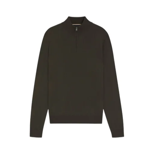 Ebenji Zip-Neck Wool Sweater