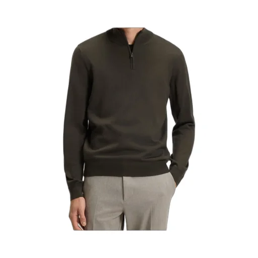 Ebenji Zip-Neck Wool Sweater