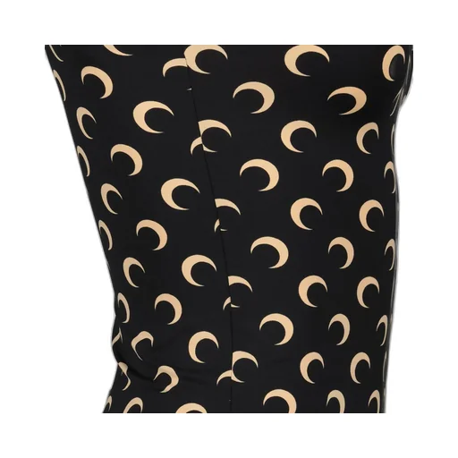 Marine Serre Crescent Moon Printed Strapless Top