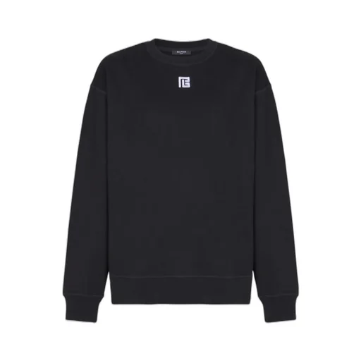 Cotton Sweatshirt With Pb Embroidery