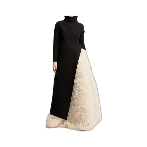 Moncler + Jil Sander Wool Turtleneck Dress