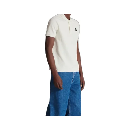 Balmain Logo Embroidered Short-Sleeve Polo Shirt