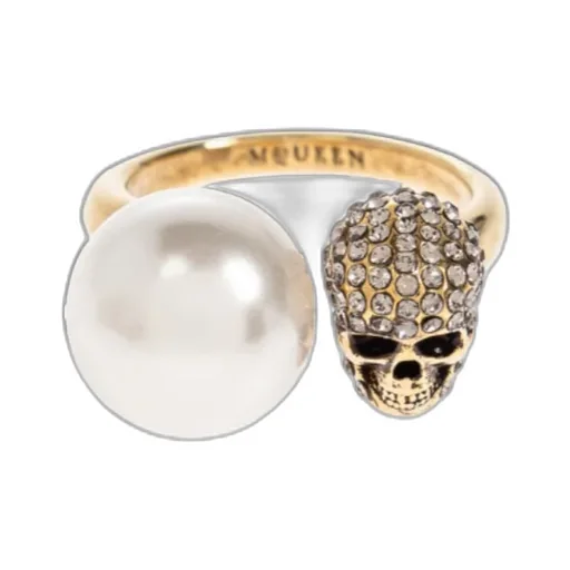 Alexander Mcqueen Skull Embellished Ring