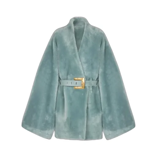 Shearling Belted Coat