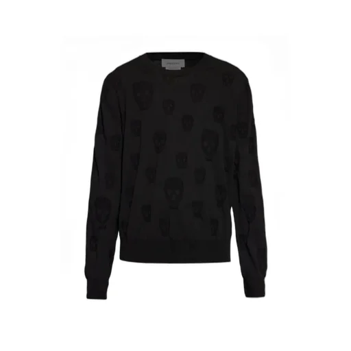 Alexander Mcqueen Skull Motif Crewneck Jumper