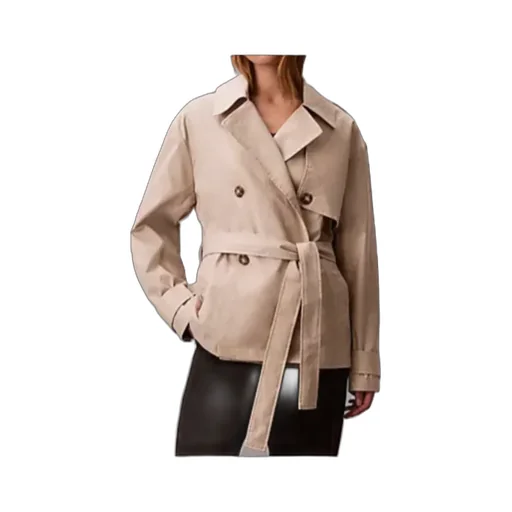Buttoned Belted Jacket