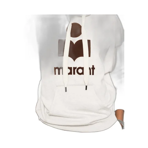 Isabel Marant ÉToile Mansel Logoo Printed Drawstring Hoodie