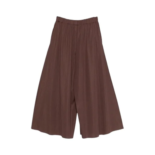 Pleated Cropped Trousers