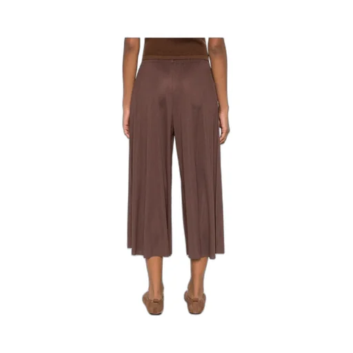 Pleated Cropped Trousers