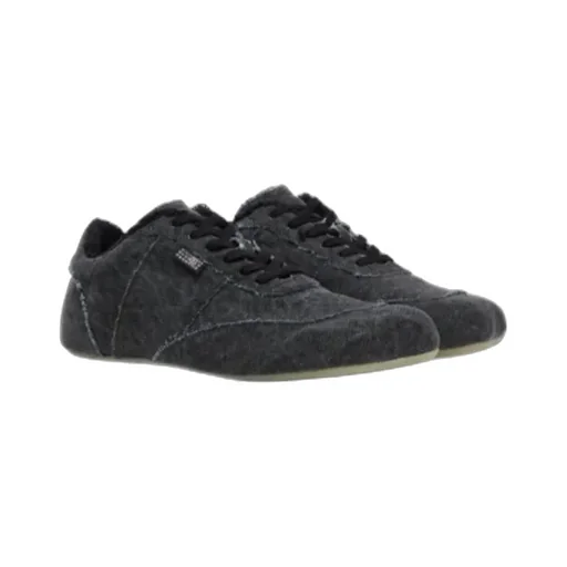 Mm6 Maison Margiela Frayed-Trim Lace-Up Sneakers