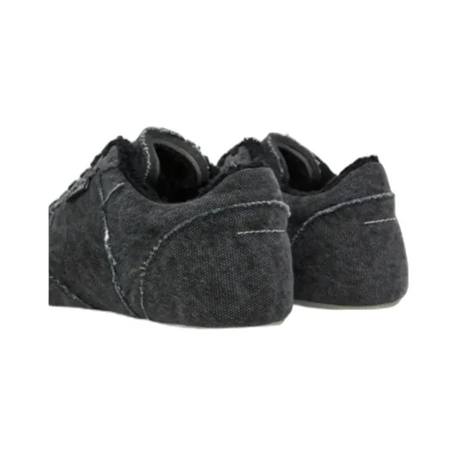 Mm6 Maison Margiela Frayed-Trim Lace-Up Sneakers
