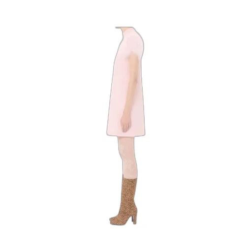 Crepe Couture Feather Mini Dress