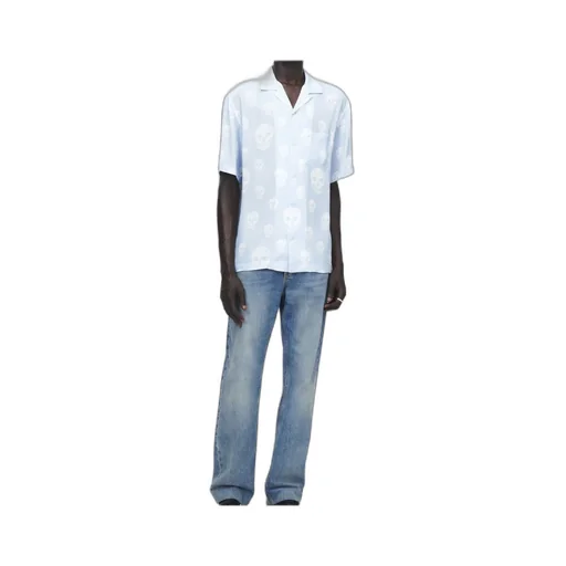 Alexander Mcqueen Skull Printed Hawaian Shirt