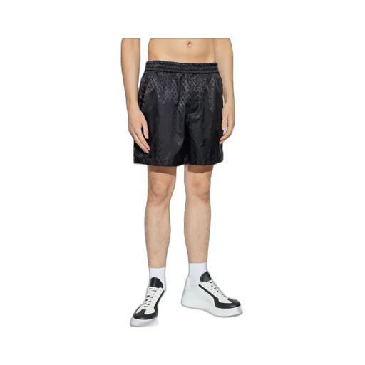 Alexander Mcqueen Skull Motif Elasticated Waist Shorts