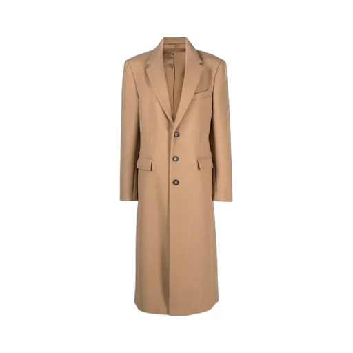 Single-Breasted Wool Coat