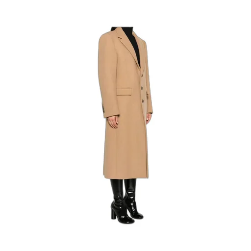 Single-Breasted Wool Coat