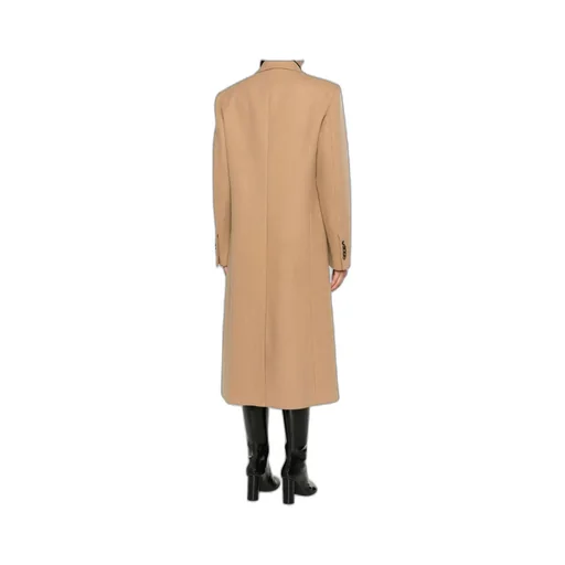 Single-Breasted Wool Coat