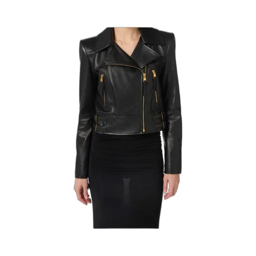 Elisabetta Franchi Leather Biker Jacket
