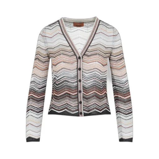 V-Neck Chevron Cardigan