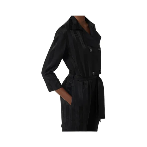 Jacquard Striped Belted Jumpsuit