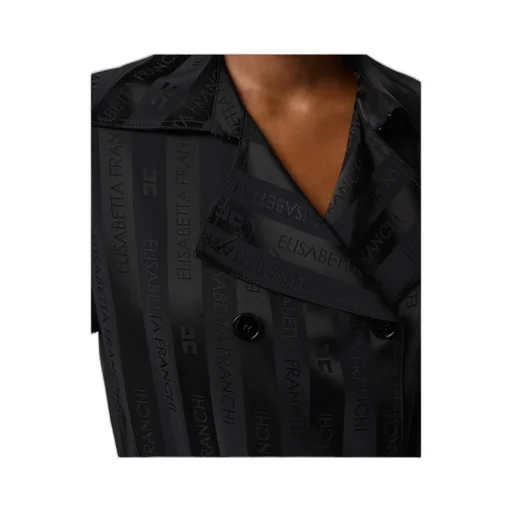 Jacquard Striped Belted Jumpsuit