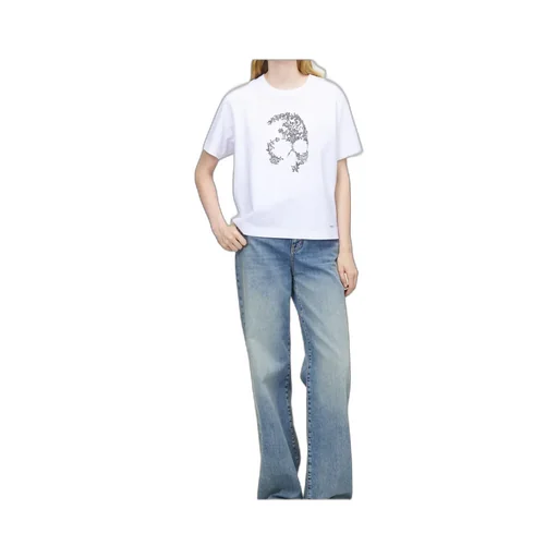 Alexander Mcqueen Laced Crewneck T-Shirt