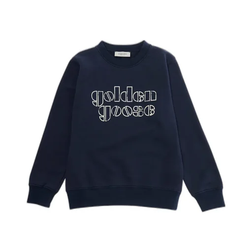 Golden Goose Kids Journey Contrasting Logo Sweatshirt