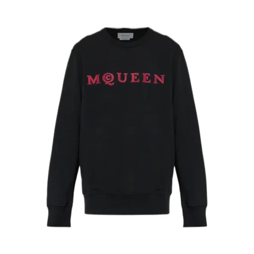 Alexander Mcqueen Logo Embroidered Crewneck Sweatshirt