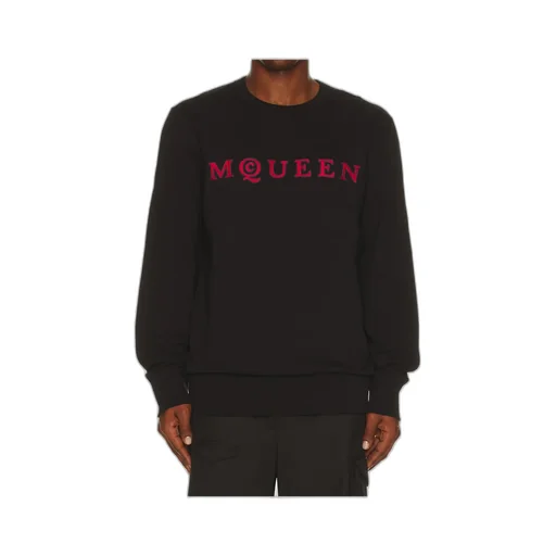 Alexander Mcqueen Logo Embroidered Crewneck Sweatshirt