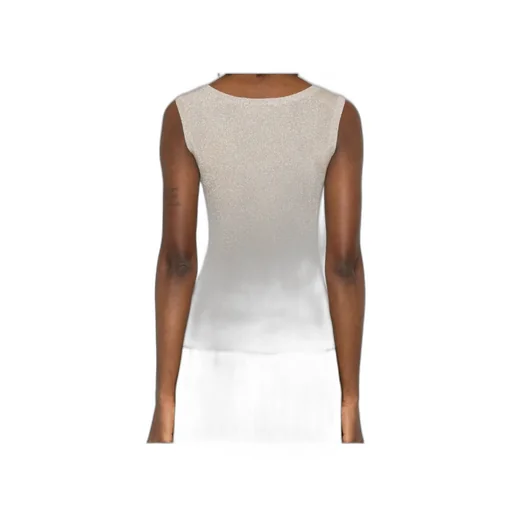 Fabiana Filippi Shimmering U-Neck Sleeveless Top