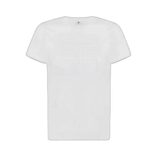 Elisabetta Franchi Logo Embroidered Crewneck T-Shirt