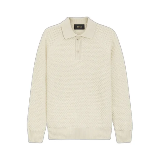 Collared Long-Sleeved Knitted Sweater