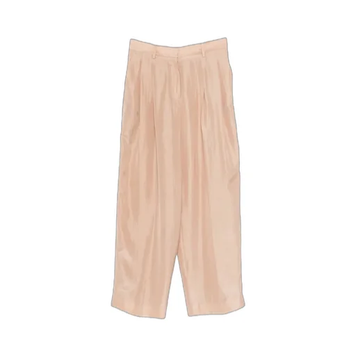 Pleated Zipper Casual Pants