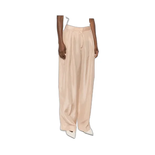 Pleated Zipper Casual Pants