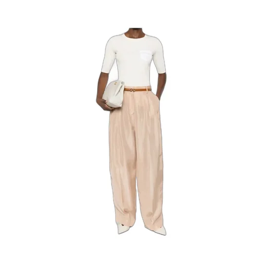 Pleated Zipper Casual Pants