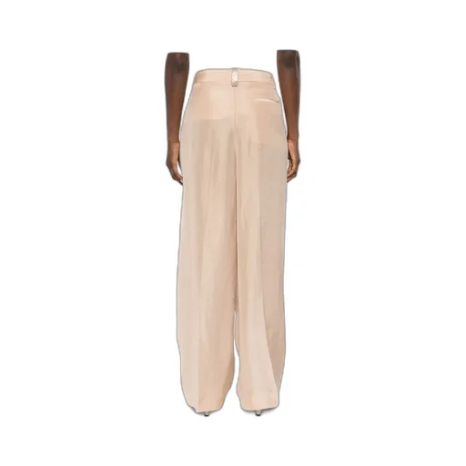 Pleated Zipper Casual Pants