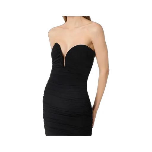 Elisabetta Franchi Strapless Gathered Mini Dress