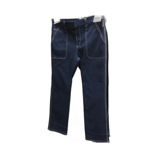 Color-Blocking Straight Jeans